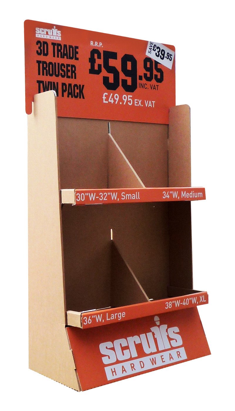 Cardboard Wide Shelf FSDU – Cardworks Ltd